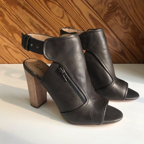 Splendid Leather Peep Toe Bootie - Picture 9 of 9